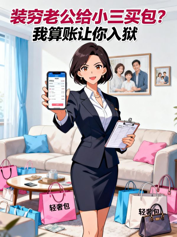 裝窮老公給小三買包？我算賬讓你入獄
