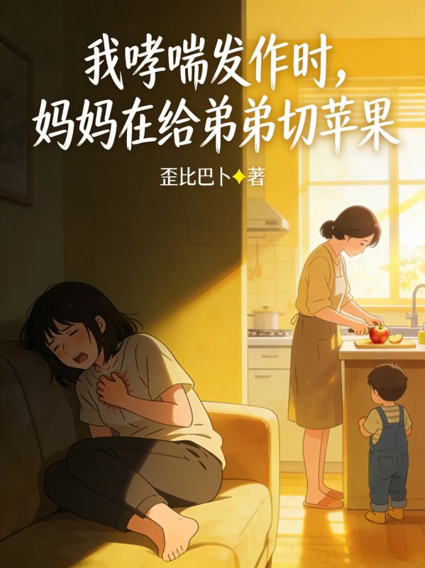 我哮喘發作時，媽媽在給弟弟切蘋果