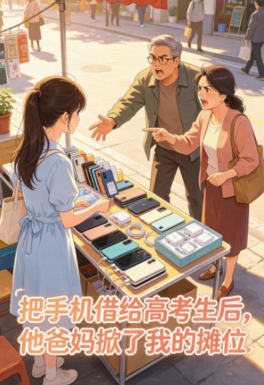 把手機借給高考生後，他爸媽掀了我的攤位
