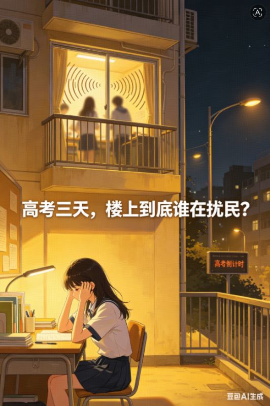 高考三天，樓上到底誰在擾民？