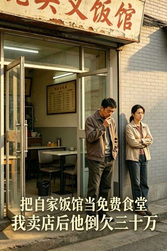 把自家飯館當免費食堂，我賣店後他倒欠三十萬