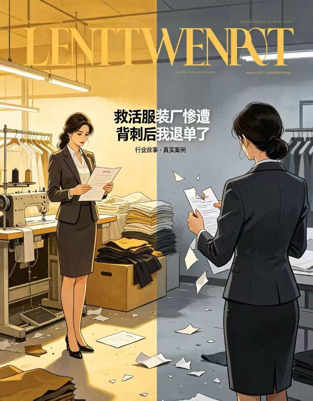 救活服裝廠慘遭背刺後，我退單了