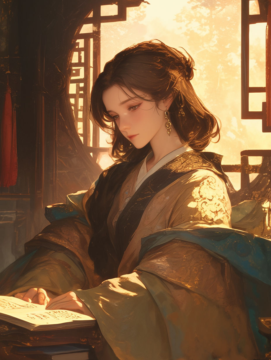 煤油燈下的信