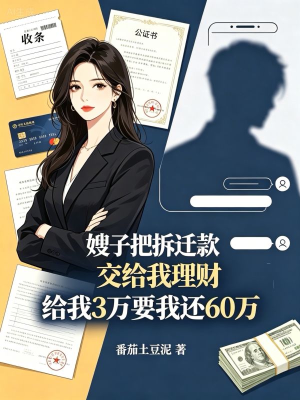 嫂子把拆遷款交給我理財，給我3萬要我還60萬