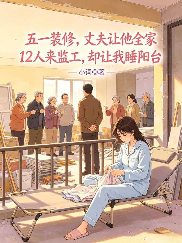 五一裝修，丈夫讓他全家12人來監工，卻讓我睡陽台