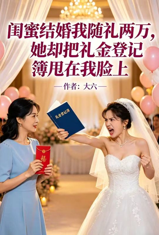 閨蜜結婚我隨禮兩萬，她卻把禮金登記簿甩在我臉上