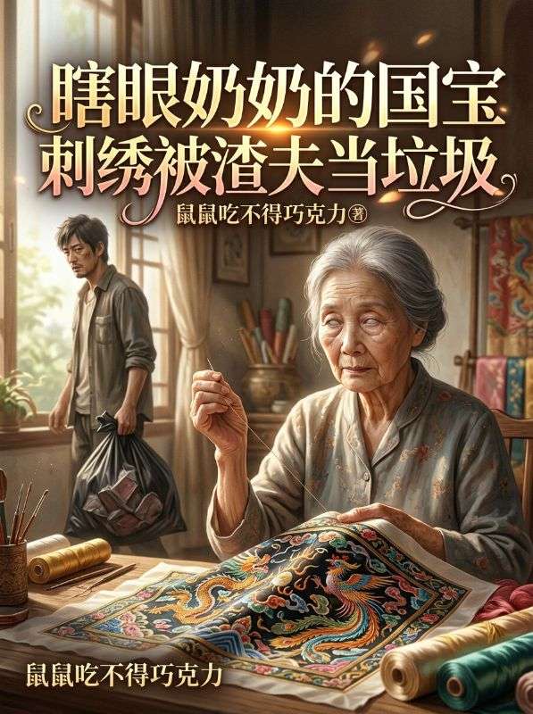 瞎眼奶奶的國寶刺繡被渣夫當垃圾