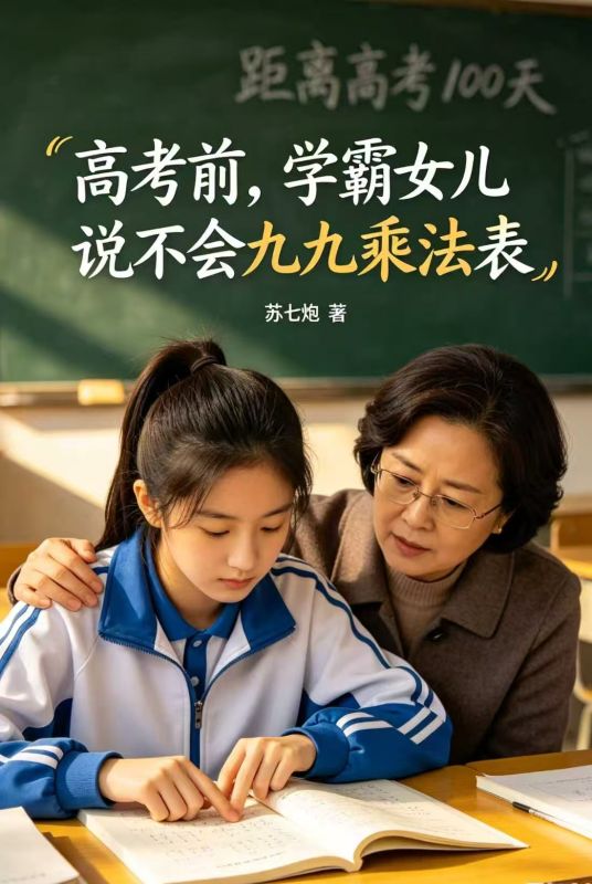 高考前，學霸女兒說不會九九乘法表