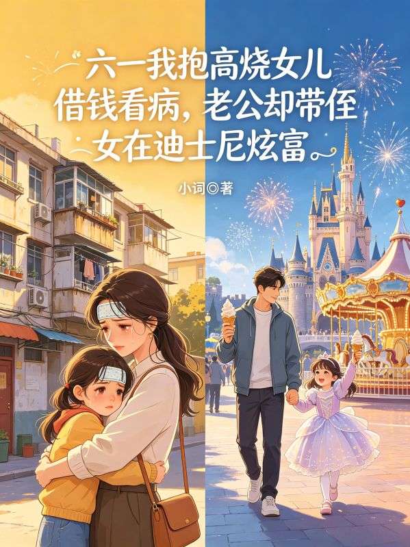 六一我抱高燒女兒借錢看病，老公卻帶侄女在迪士尼炫富