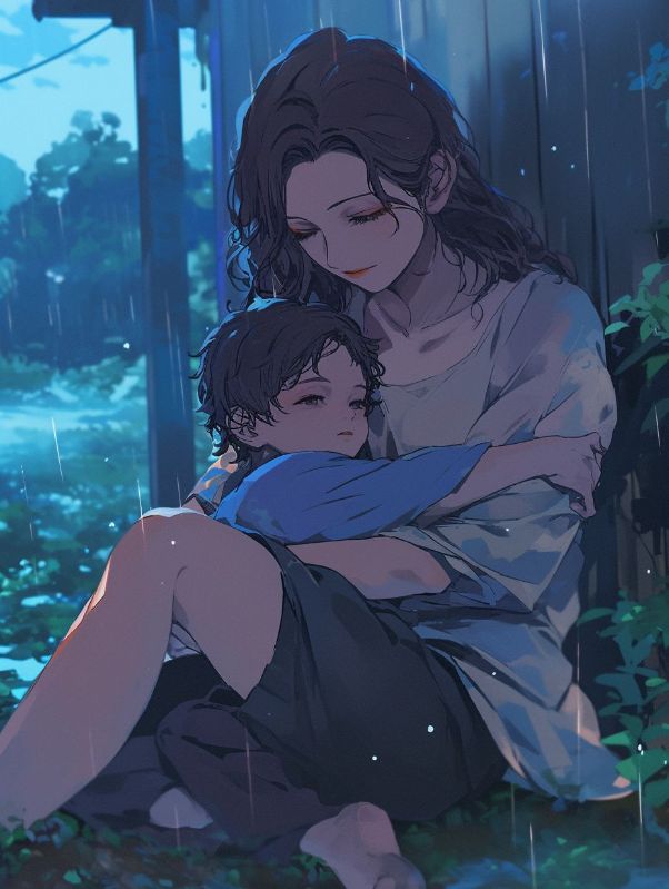 媽媽問我全家福上有幾個女兒，我指著深海說一個都沒有