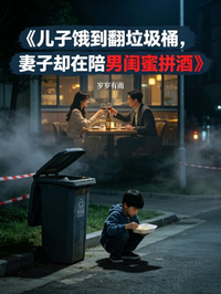 兒子餓到翻垃圾桶，妻子卻在陪男閨蜜拚酒