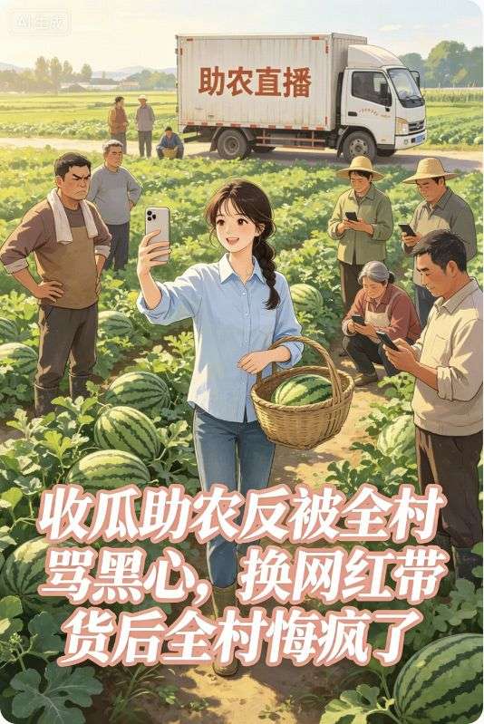 收瓜助農反被全村罵黑心，換網紅帶貨後全村悔瘋了