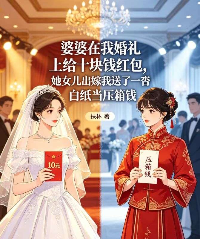 婆婆在我婚禮上給十塊錢紅包，她女兒出嫁我送了一遝白紙當壓箱錢