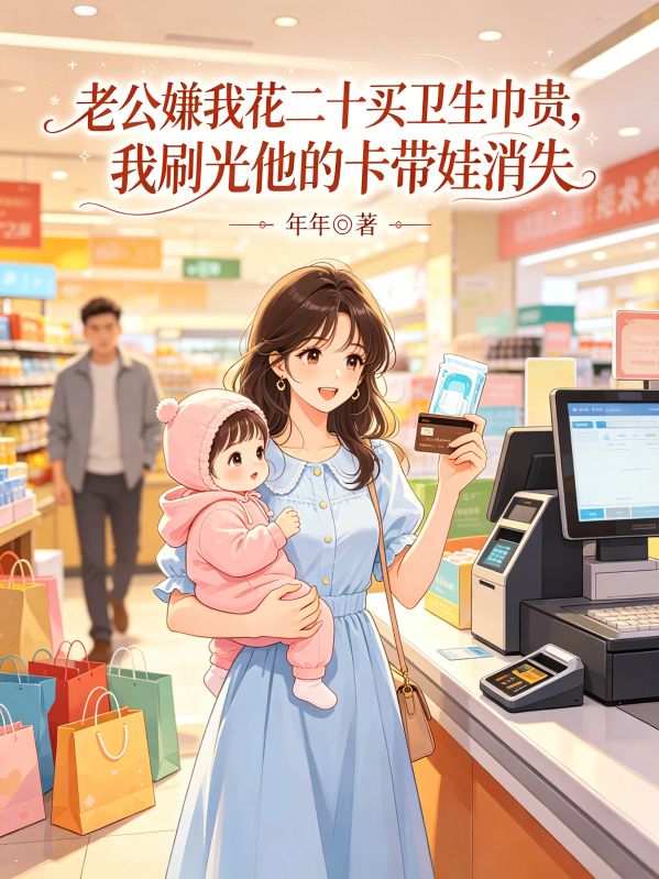 老公嫌我花二十買衛生巾貴，我刷光他的卡帶娃消失