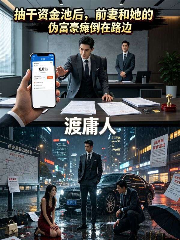 抽幹資金池後，前妻和她的偽富豪癱倒在路邊
