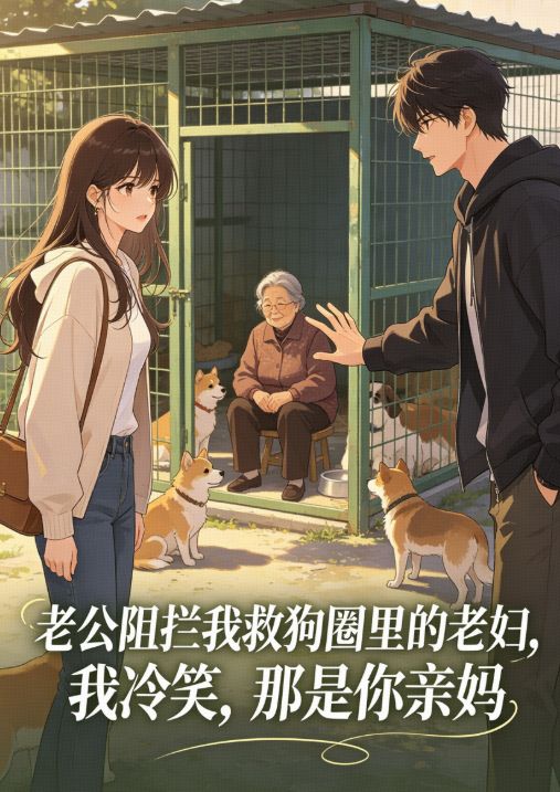 老公阻攔我救狗圈裏的老婦，我冷笑，那是你親媽