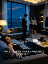 裝醉後，我聽見男友和閨蜜在分我的五百萬