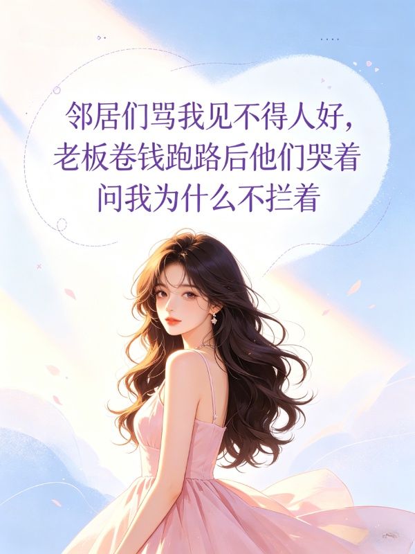 鄰居們罵我見不得人好，老板卷錢跑路後他們哭著問我為什麼不攔著