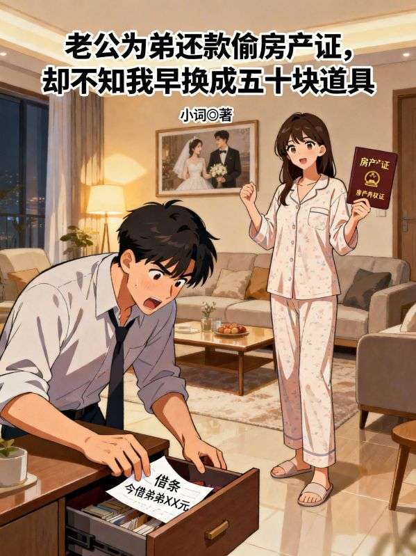 老公為弟還貸款偷房產證，卻不知我早換成五十塊道具