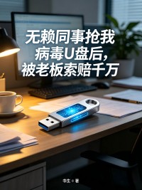 無賴同事搶我病毒U盤後，被老板索賠千萬
