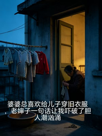 婆婆總喜歡給兒子穿舊衣服，老嬸子一句話讓我嚇破了膽