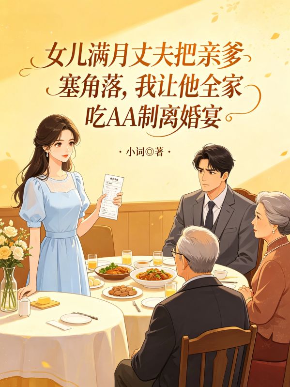 女兒滿月丈夫把親爹塞角落，我讓他全家吃AA製離婚宴