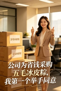 公司為省錢采購五毛冰皮粽，我第一個舉手同意