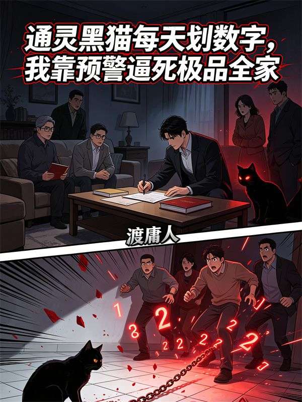 通靈黑貓每天劃數字，我靠預警逼死極品全家