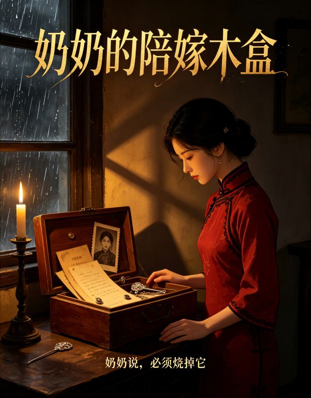 奶奶的陪嫁木盒
