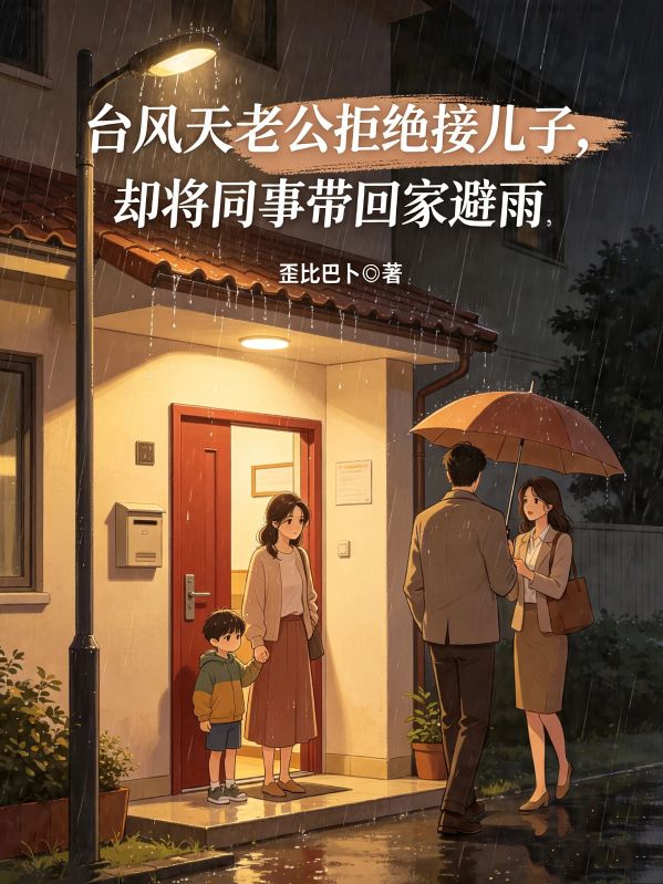 台風天老公拒絕接兒子，卻將同事帶回家避雨