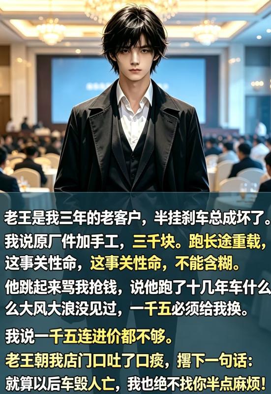 嫌我修車收費貴？半掛撞毀賠了半條命