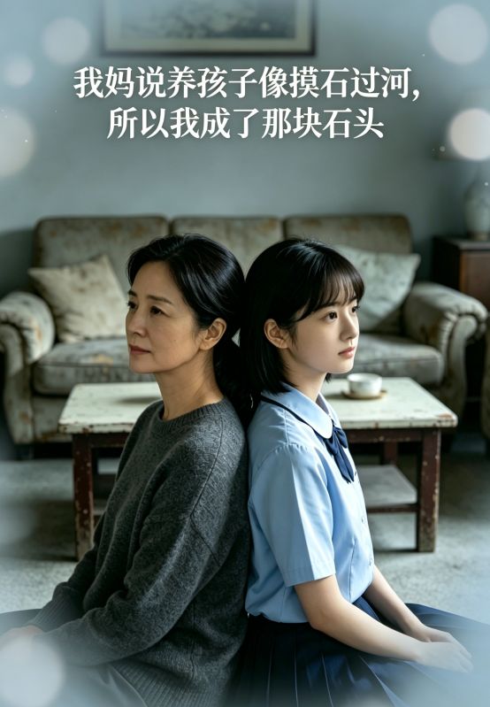我媽說養孩子像摸石過河，所以我成了那塊石頭