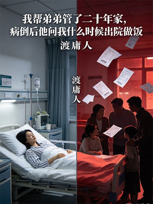 我幫弟弟管了二十年家，病倒後他問我什麼時候出院做飯