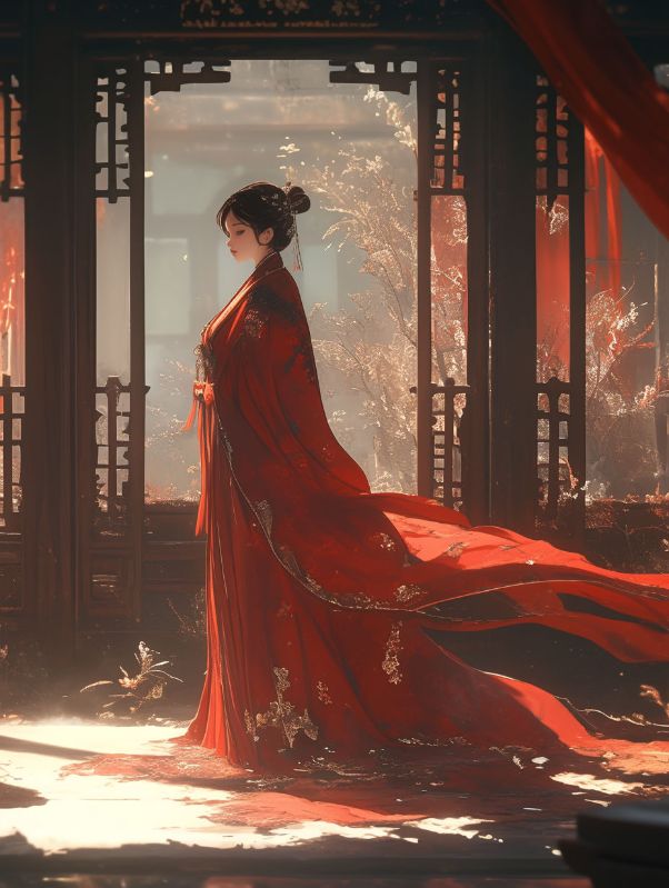 滿城紅妝迎新人，聽雪院中葬故人