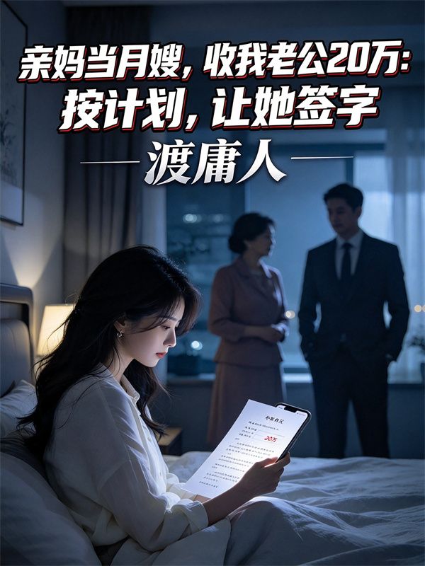 親媽當月嫂，收我老公20萬：按計劃，讓她簽字