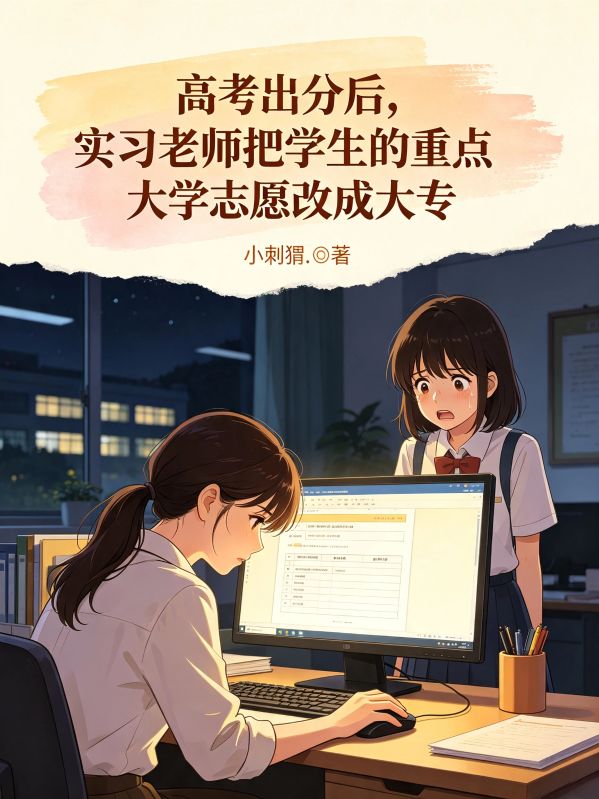 高考出分後，實習老師把學生的重點大學誌願改成大專