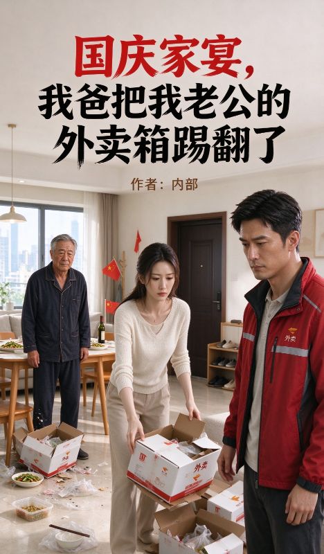 國慶家宴，我爸把我老公的外賣箱踢翻了