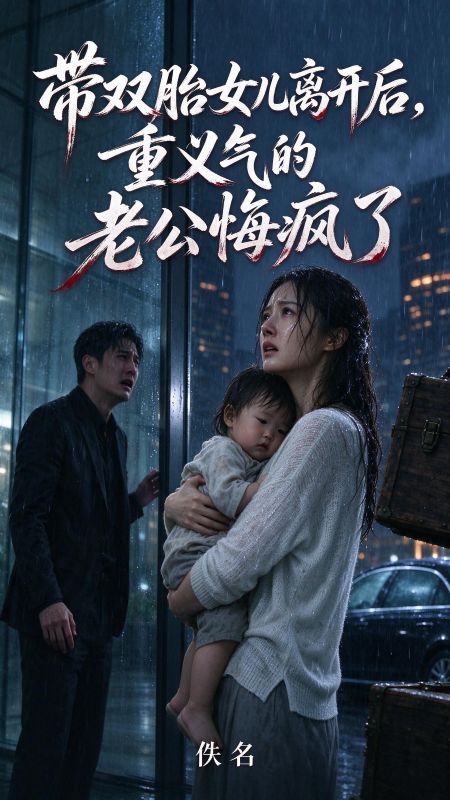 帶雙胎女兒離開後，重義氣的老公悔瘋了