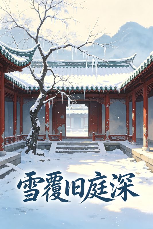 雪覆舊庭深